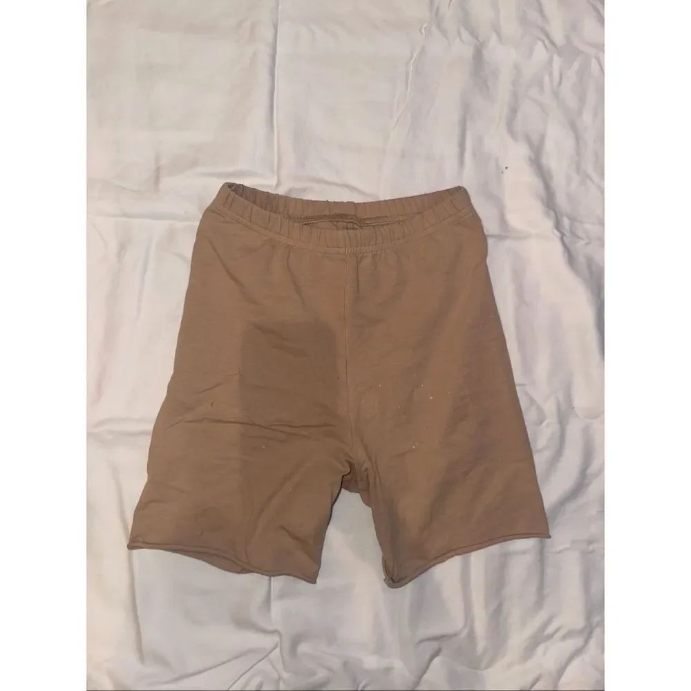 American apparel tan bike shorts size S